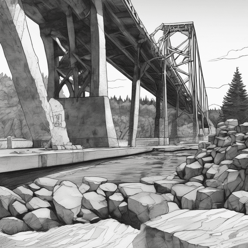This cone's outlived the bridge.